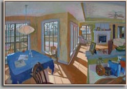 ROW OF LIGHT   2004   oil/canvas   25" x 37"